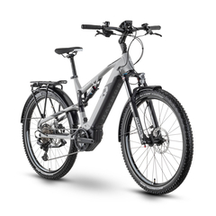 Bicicleta Electrica Oras Raymon CrossRay FS E 5.0 - 27.5 Inch, L, Gri - Deore, Marime produs: L, Varianta produs: M350