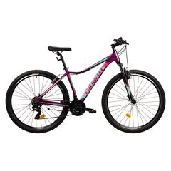 Bicicleta MTB Colinelli COL22, Marimea S, 29 inch, Violet, Schimbator Shimano, 21 Viteze, Cadru Aluminiu, Frane V - Brake