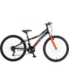 Bicicleta Copii Booster 2023 Turbo - 24 Inch, Negru-Portocaliu