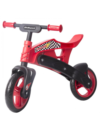 Bicicleta Copii Polisport Balance Bike Off-Road - Rosu-Negru