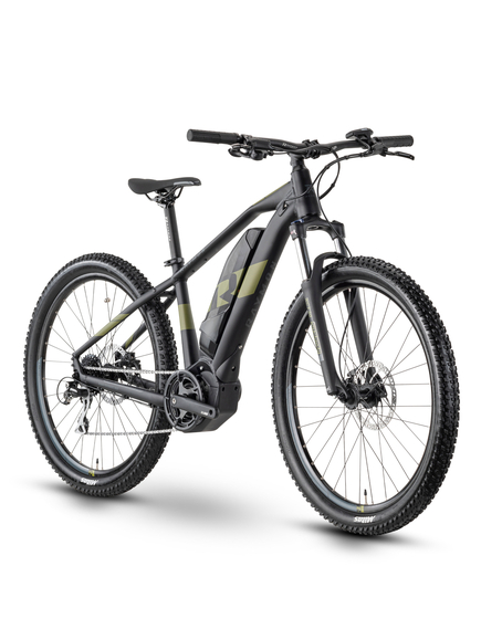 Bicicleta Electrica Raymon HardRay E 2.0 - 27.5 Inch, M, Negru-Verde, Marime produs: M