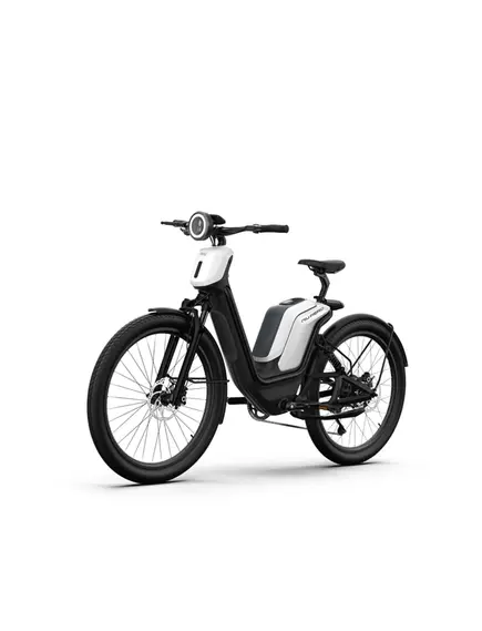 Bicicleta Electrica NIU AERO 27800 - 27.5 Inch, 450mm, Negru-Alb, Culoare produs: Alb