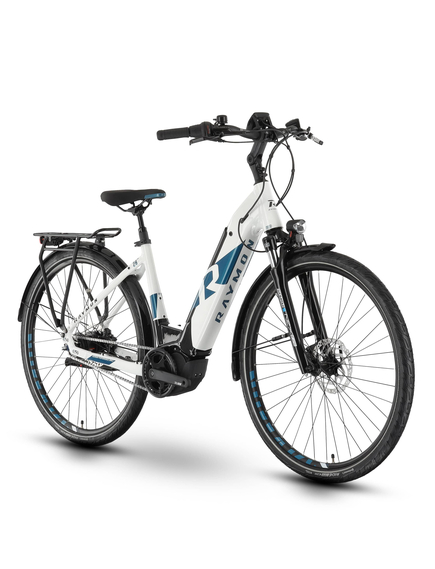 Bicicleta Electrica Oras Raymon CityRay E 7.0 CB - 26 Inch, M, Alb