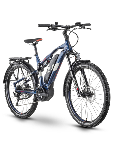 Bicicleta Electrica Oras Raymon CrossRay FS E 4.0 - 27.5 Inch, L, Albastru