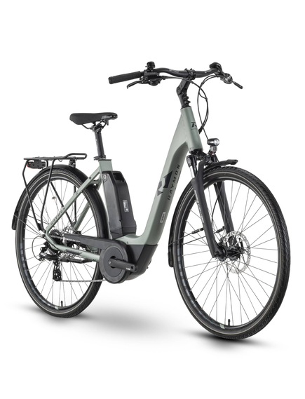 Bicicleta Electrica Oras Raymon CityRay E 1.0 400 - 28 Inch, M, Vernil - T350