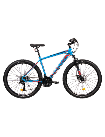 Bicicleta MTB Colinelli COL05, Marimea M, 27.5 inch, Albastru, Schimbator Shimano, 21 Viteze, Cadru Otel, Frane pe Disc