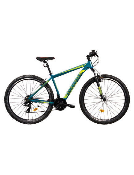 Bicicleta MTB Colinelli COL23, Marimea L, 29 inch, Verde, Schimbator Shimano ST-EF500, 21 Viteze, Cadru Aluminiu, Frane V - Brake