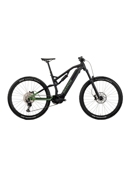 Bicicleta Electrica Raymon Full Suspension Trailray 150 2025 - 29 Inch, S, Negru - Deore, Culoare produs: Negru, Marime produs: S