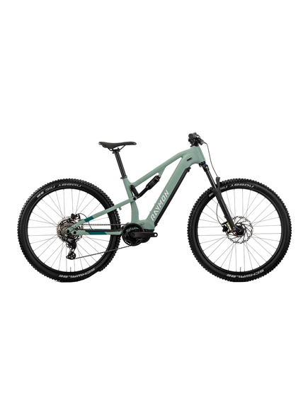 Bicicleta Electrica Raymon Full Suspension Trailray 120 2025 - 29 Inch, S, Verde - Deore LG, Marime produs: S