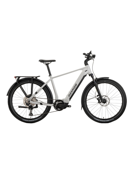 Bicicleta Electrica Raymon Oras Tourray Pro Diamond 2025 - 27.5 Inch, S, Argintiu - Deore, Culoare produs: Argintiu, Marime produs: S