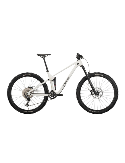 Bicicleta Full Suspension Raymon Rokua 150 2025 - 29 inch, S, Alb - Deore, Marime produs: S