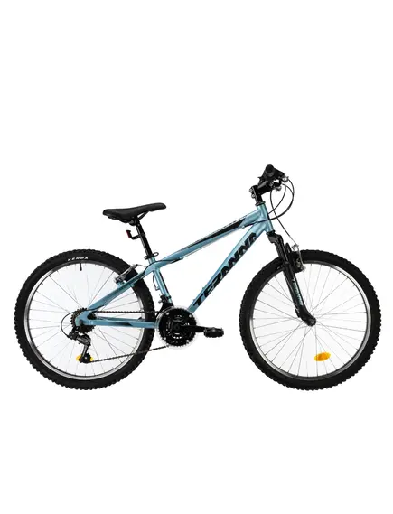 Bicicleta Copii Teranna,cadru aluminiu, echipare Shimano 18 viteze - 24 Inch, Albastru, Culoare produs: Albastru