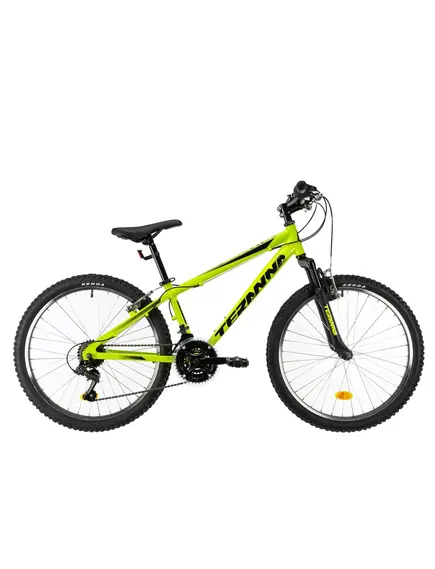 Bicicleta Copii Teranna,cadru aluminiu, echipare Shimano 18 viteze - 24 Inch, Verde, Culoare produs: Verde