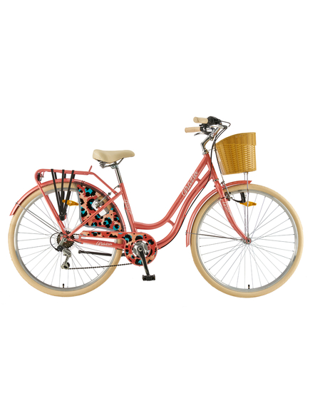 Bicicleta Oras Polar Grazia 6s - 28 inch, M, Coral Leopard
