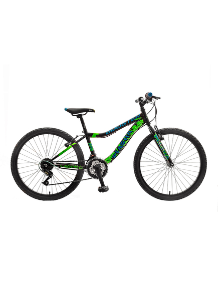 Bicicleta Copii Booster Plasma - 24 Inch, 3 x 6 Viteze, Negru-Verde