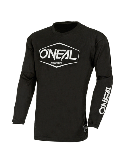 Bluza Copii Bumbac O'Neal Element Hexx V.22 - S, Negru-Alb