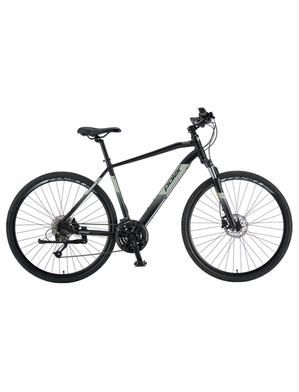 Bicicleta Trekking Polar Forester Pro - 28 Inch, L, Negru-Gri