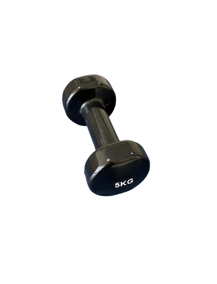 Gantera Vinil Aerobic - 5 Kg, Negru