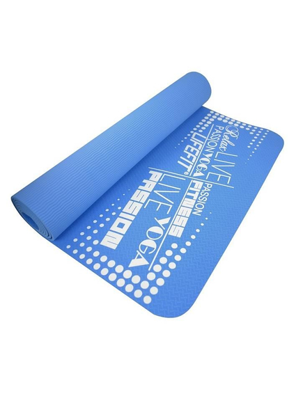 Saltea Yoga Tpe - 186 x 61 x 0.4 Cm, Albastru