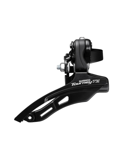 Schimbator Fata Shimano FD-TZ500-DS6 - 3 x 6/7 Viteze, tragere dubla, Negru